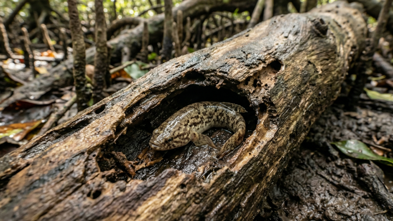 O peixe brasileiro que vive fora d’água e se esconde em troncos secos parece invenção, mas a ciência já explicou