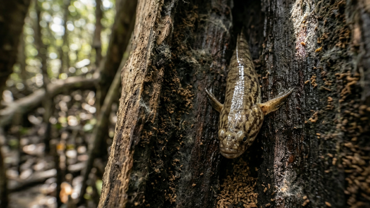 O peixe brasileiro que vive fora d’água e se esconde em troncos secos parece invenção, mas a ciência já explicou