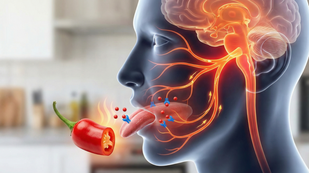 A capsaicina interage com receptores da nossa língua e afetam o cérebro