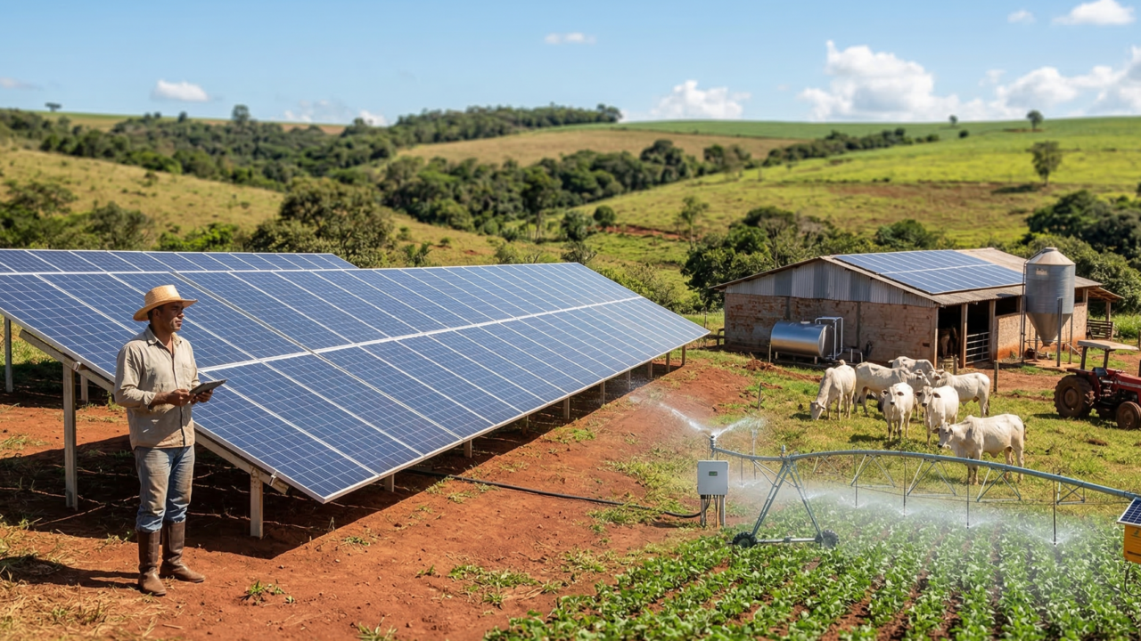 A energia solar facilitou a vida no campo