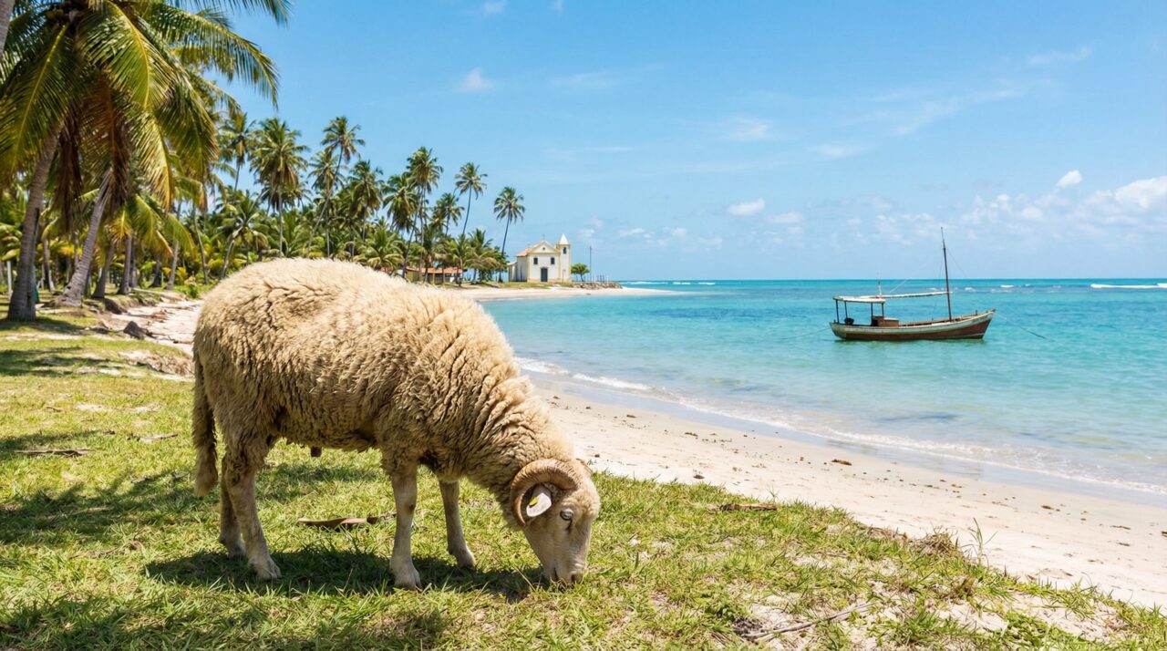 Aqui nessa praia o tempo parece parar, a alma transcende e você descansa