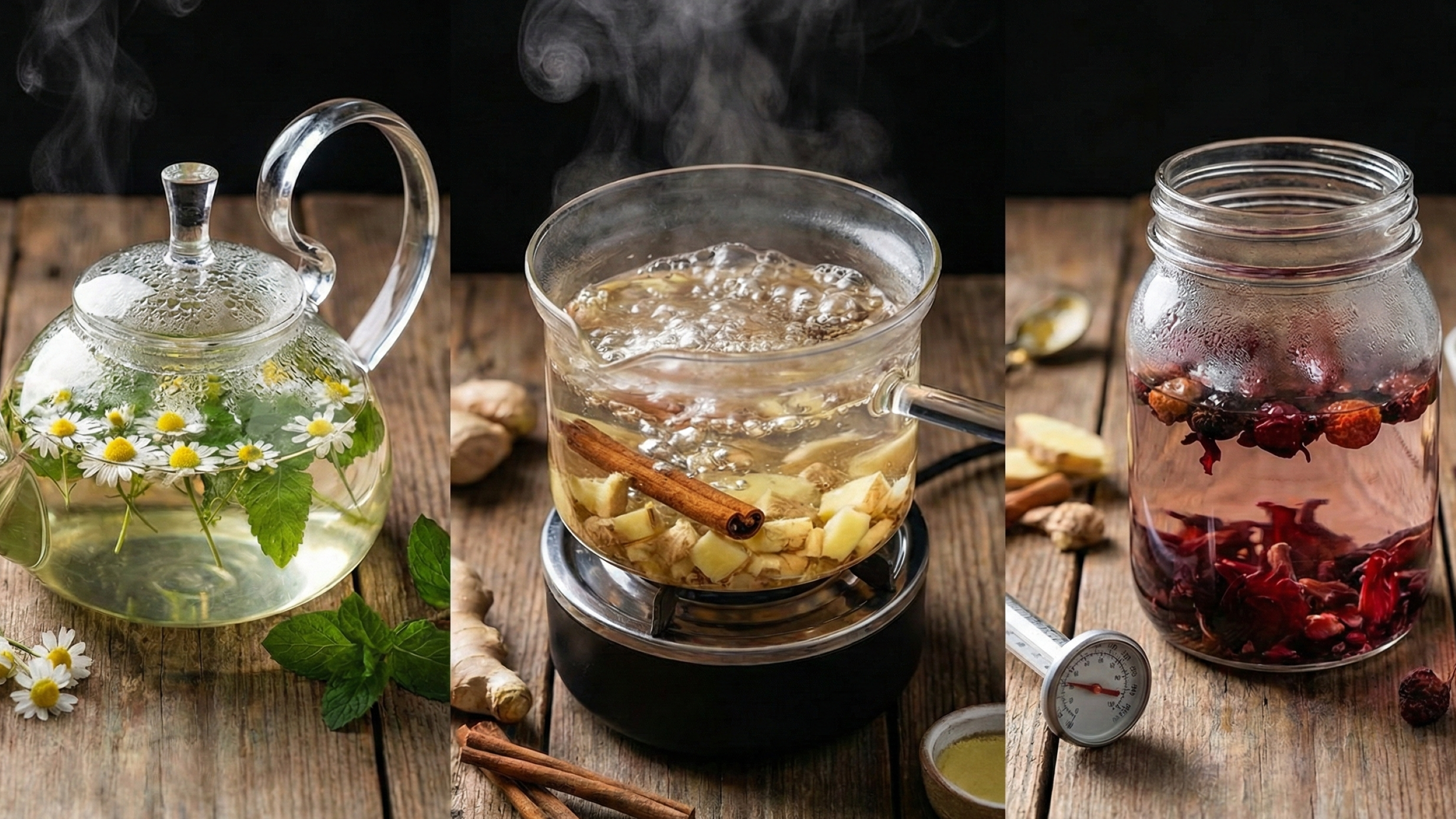 Infusão, decocção e maceração: por que o jeito de fazer chá muda aroma, sabor e sensação