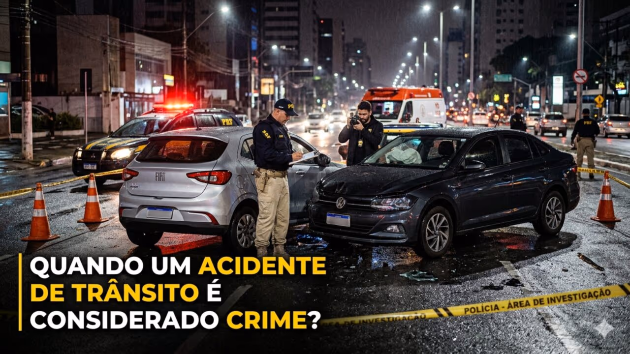 Quando um acidente de trânsito é considerado crime?