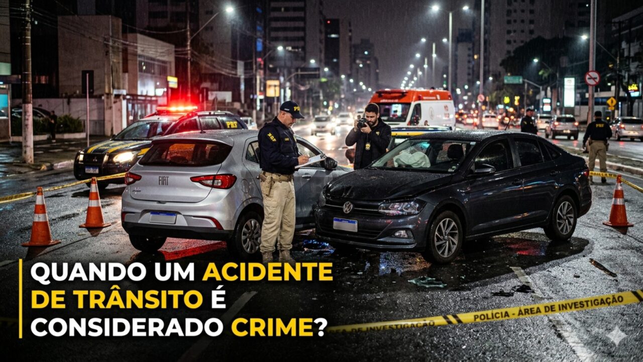 Quando um acidente de trânsito é considerado crime?