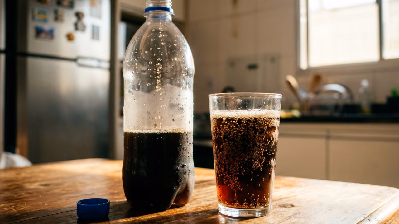 Por que o refrigerante perde o gás tão rápido depois de aberto?