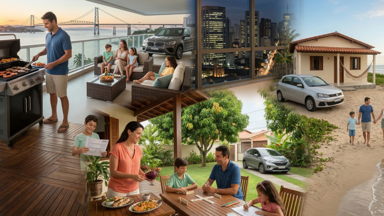 Renda ideal para viver sem apertos em 2026 varia muito entre cidades brasileiras