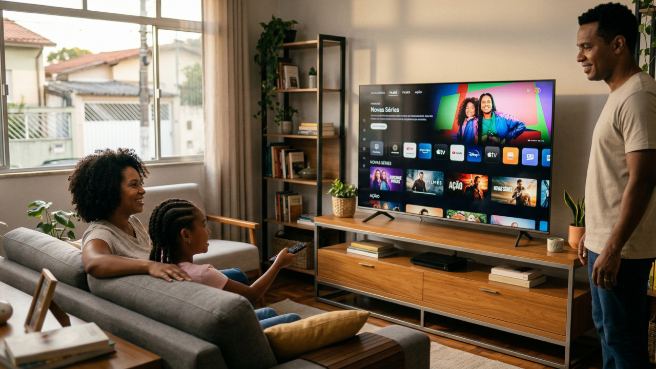 Comprar TV em 2026 ficou mais confuso porque o básico melhorou muito e o premium já não parece tão distante