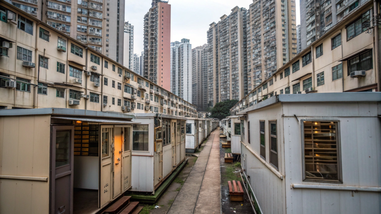 Como milhões de pessoas vivem em apartamentos do tamanho de um caixão em Hong Kong
