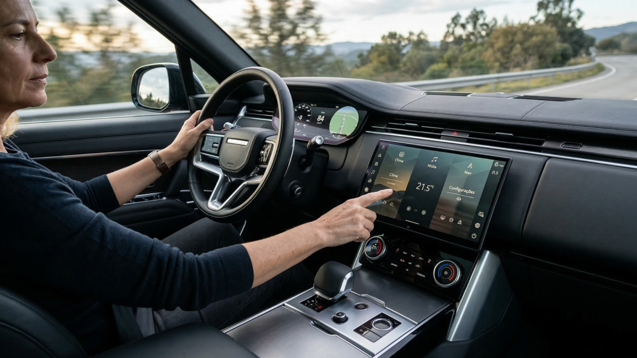 Com a chegada de maiores tecnologias, os carros deixaram de ter botões e passaram e ter tecnologia touch