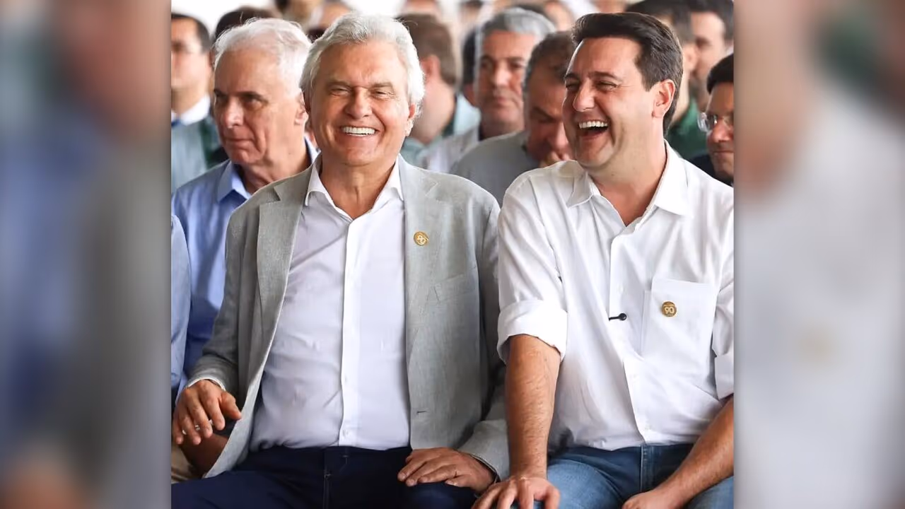 PSD “apostou num homem aprovado como gestor”, diz Ratinho Jr. sobre Caiado