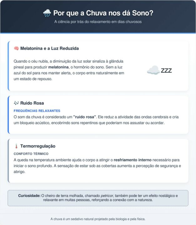Por que a chuva nos faz dormir melhor?