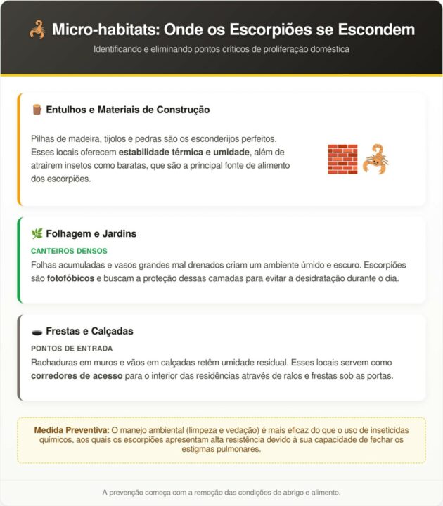 O detalhe no quintal que pode atrair escorpiões sem que os moradores percebam