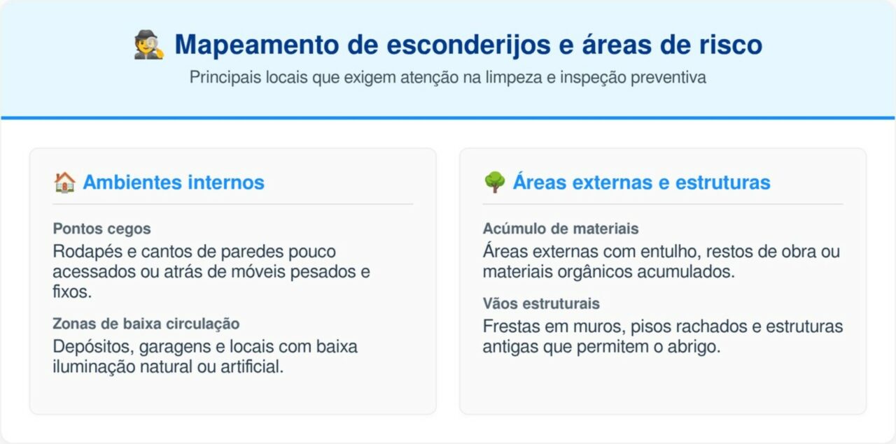 Como uma simples mistura de cal e areia em pontos estratégicos mata o esconderijo das aranhas marrons