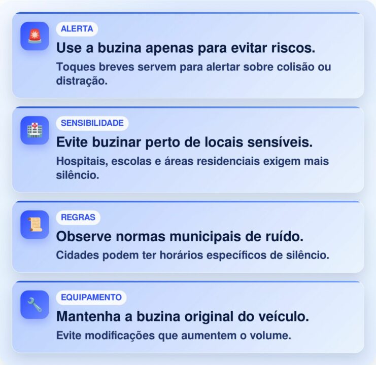 Motoristas que usam a buzina do carro corretamente certamente conhecem o art. 227 do CTB