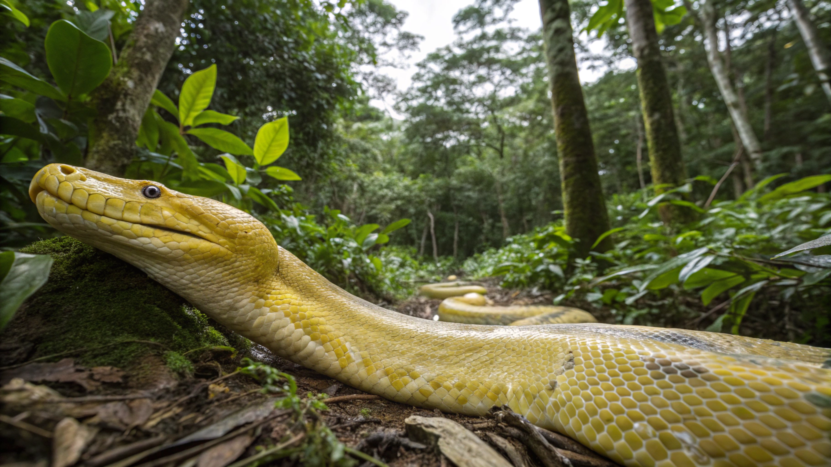 Ele encontrou uma sucuri-amarela gigante e isso aconteceu