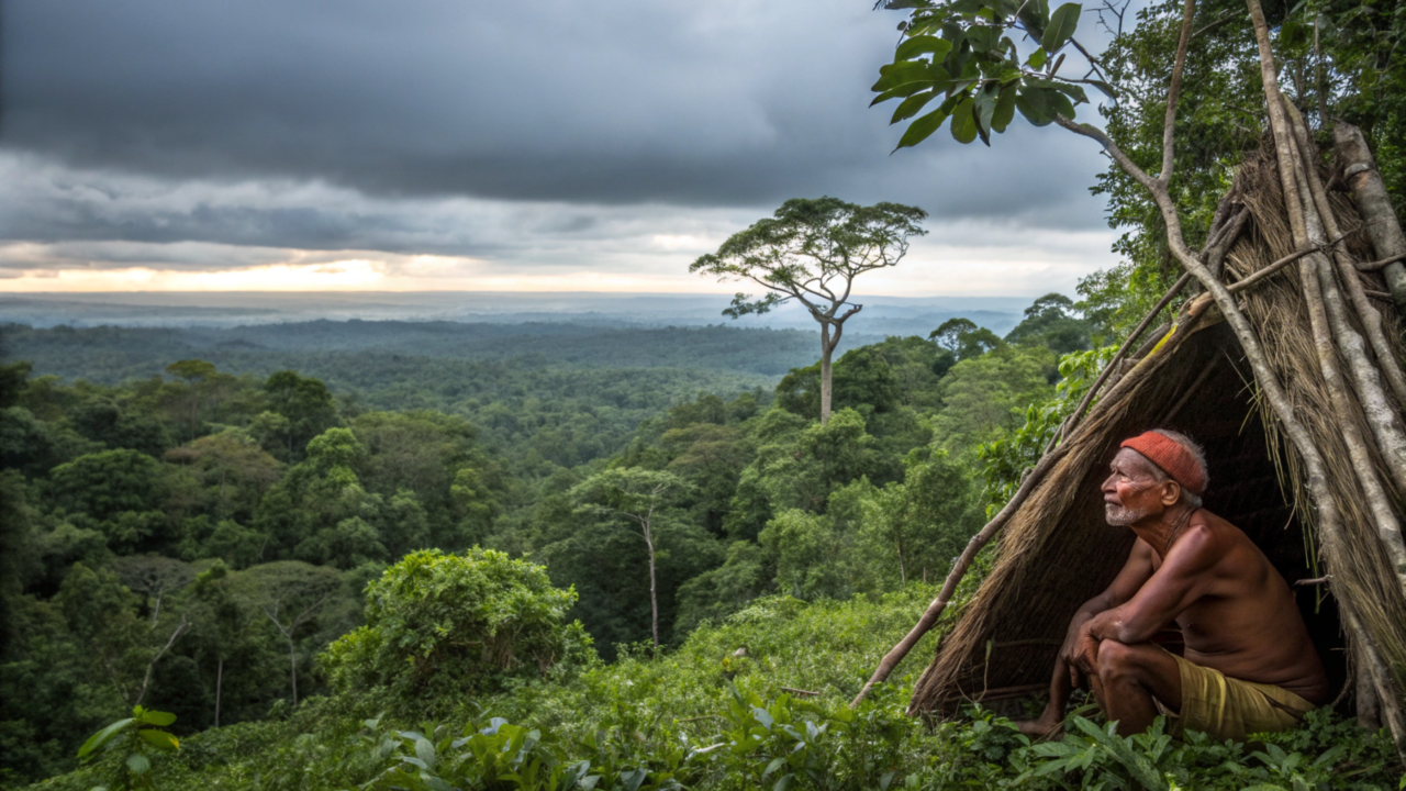 Ele vive isolado na floresta sem energia e sem água há mais de 40 anos