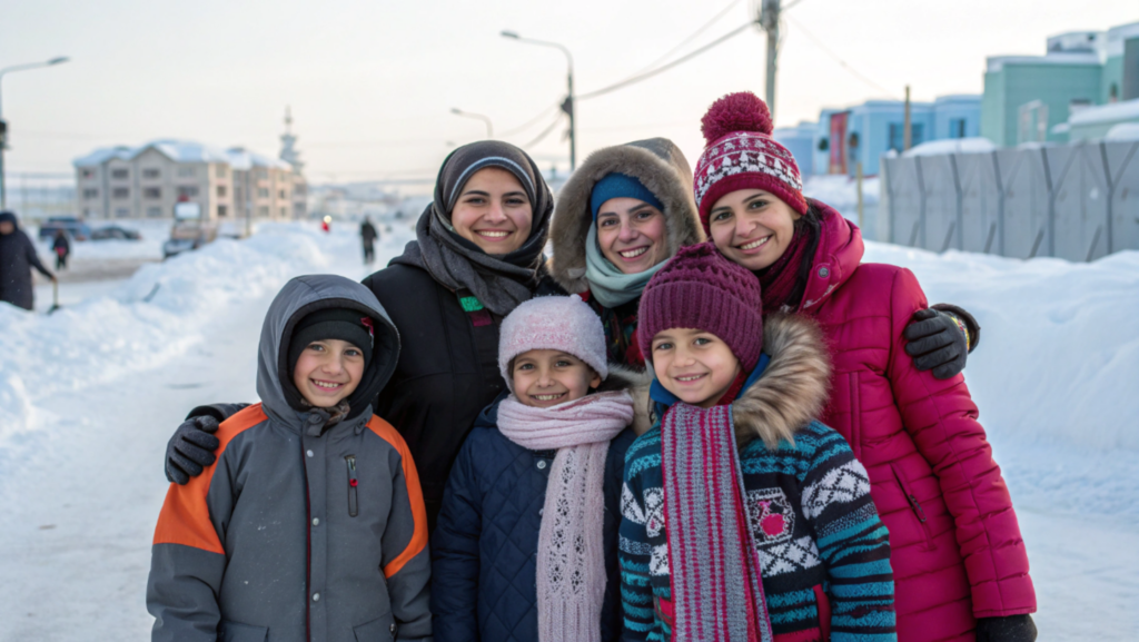 Essa família com 22 crianças vivem na cidade com o clima mais extremo do mundo