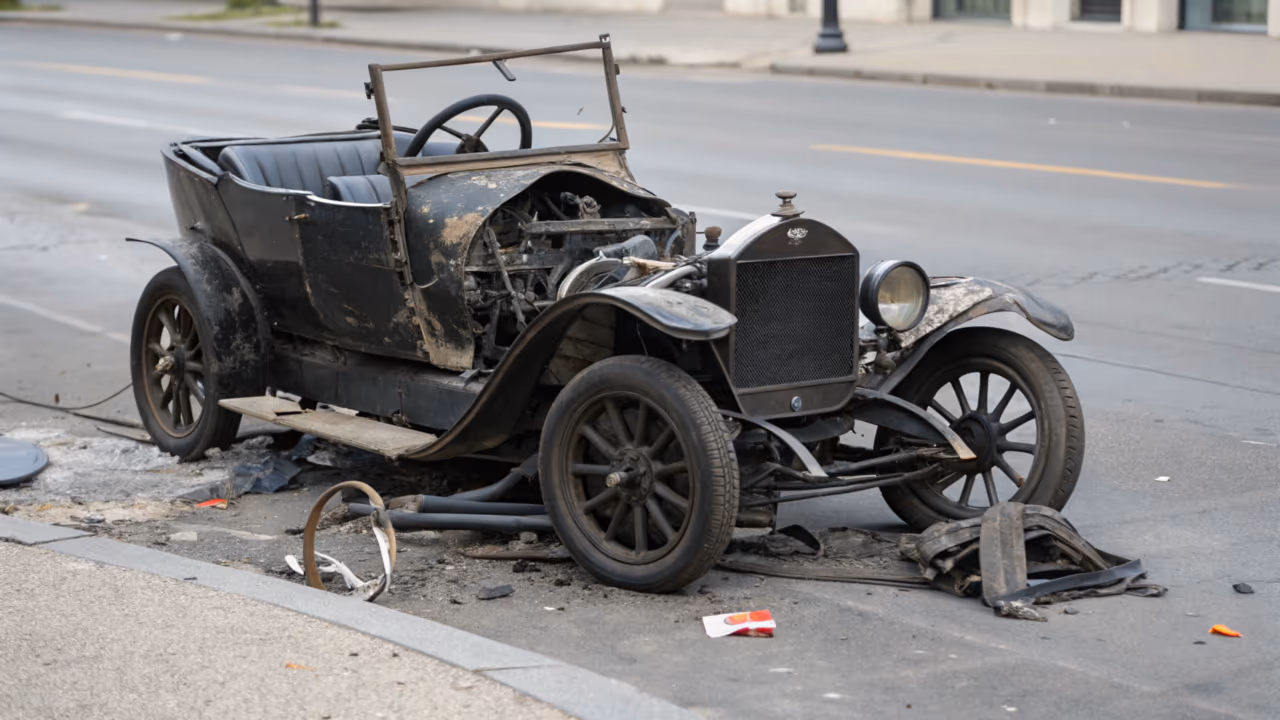 Ele reformou esse carro de mais de 100 anos e o resultado foi impressionante