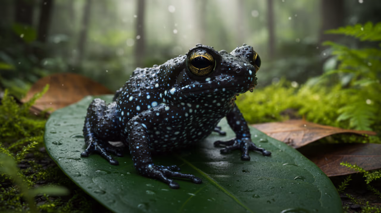 O sapo mais brilhante do mundo é registrado e surpreende
