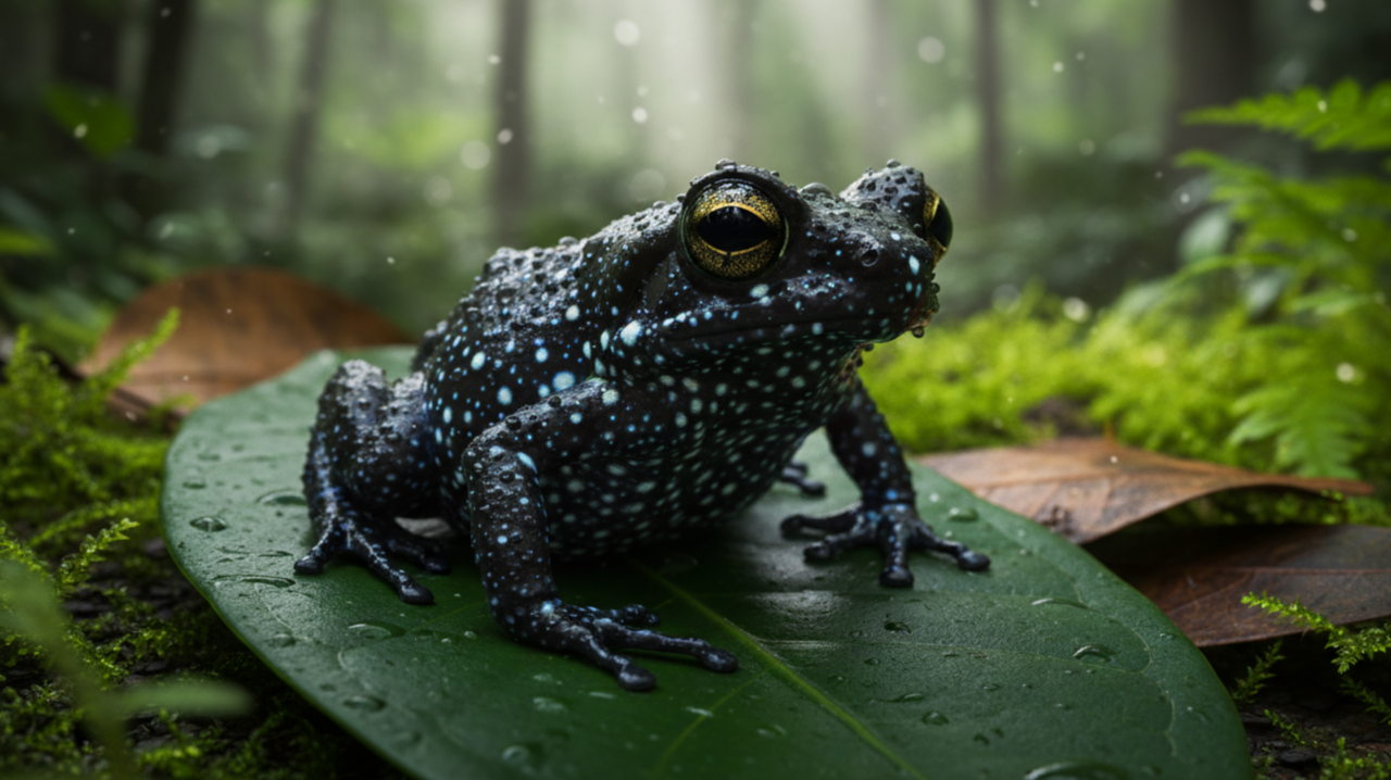 O sapo mais brilhante do mundo é registrado e surpreende