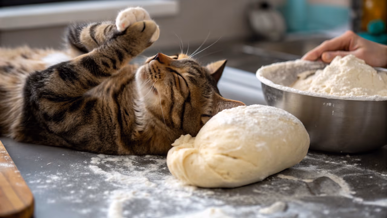 O que significa o gato ficar “amassando pão” em você