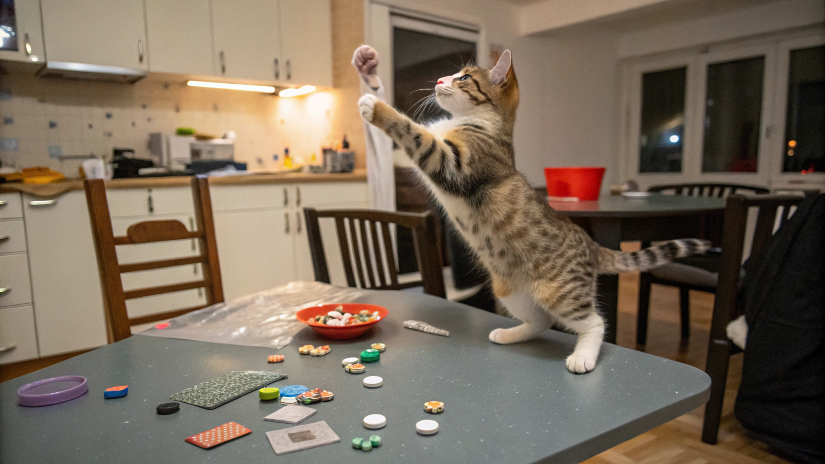 A razão biológica para o seu gato derrubar tudo da mesa