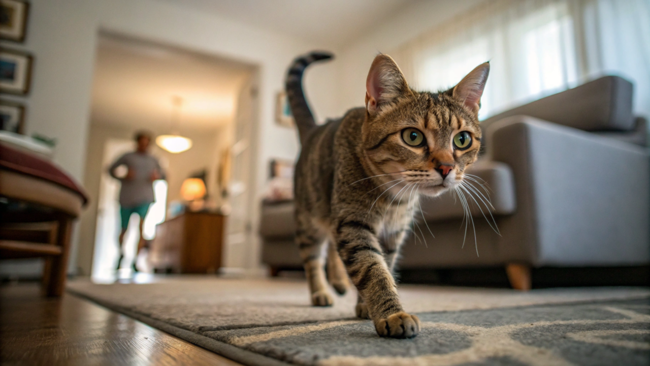 O que significa seu gato ficar te seguindo o tempo todo?