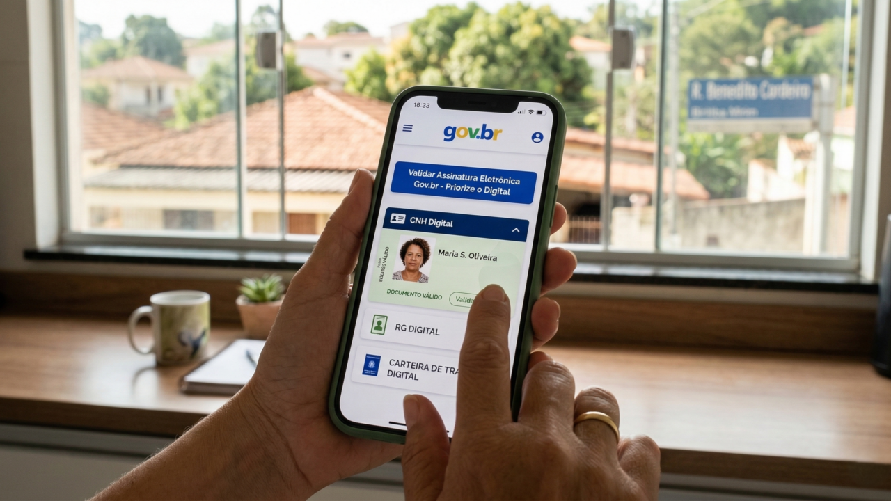 A plataforma oferece atendimento, serviços de atualização cadastral, renovação de documentos e etc