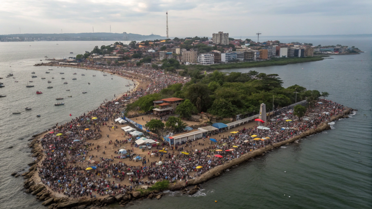 Esta favela no meio no mar abriga mais de 120 mil habitantes por quilômetro quadrado