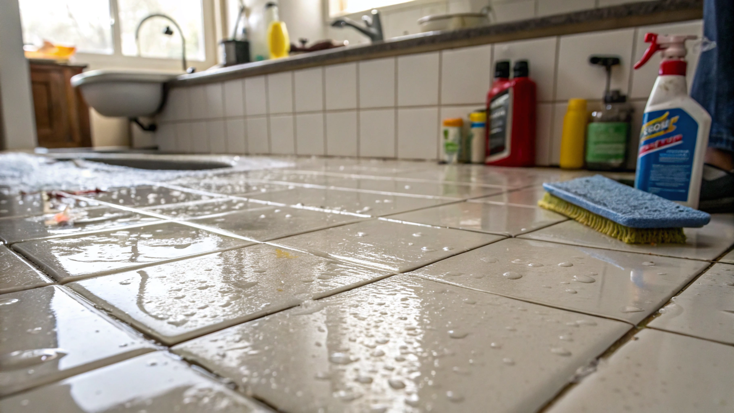 Como limpar o azulejo engordurado usando apenas três ingredientes