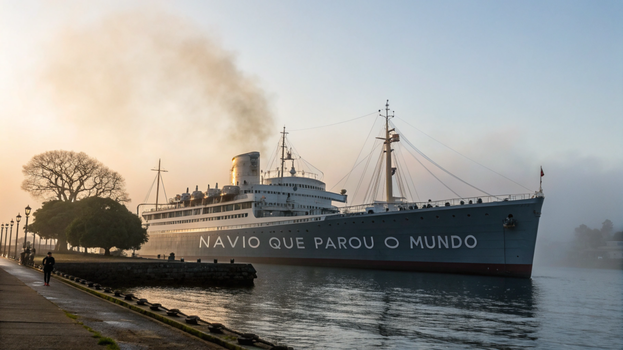 Este é o navio que parou o mundo todo