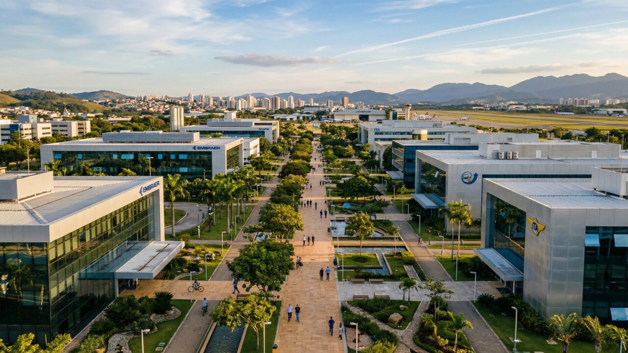 A Houston Brasileira foi eleita a 2ª cidade mais feliz do país e concentra 95% da cadeia aeroespacial nacional