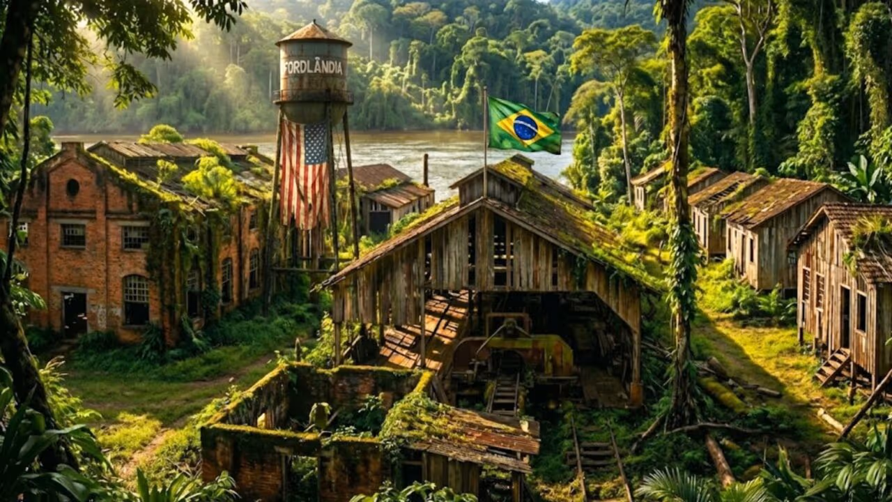 Fundada em 1928, essa “Cidade Fantasma” da Amazônia vive hoje em ruínas marcadas pelo fracasso do bilionário americano dono da Ford