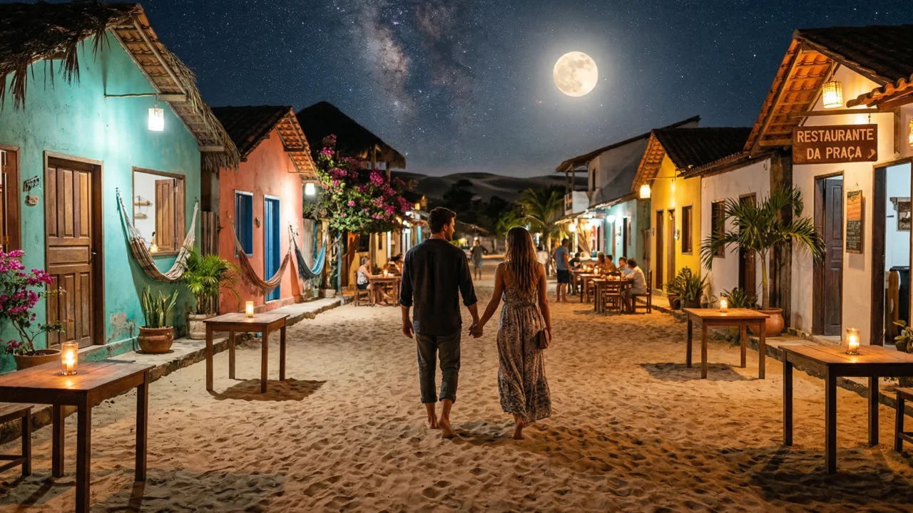 A vila onde não tem bancos, não tem asfalto e não tem postes de luz: só o brilho da lua sobre as praias mais bonitas do planeta