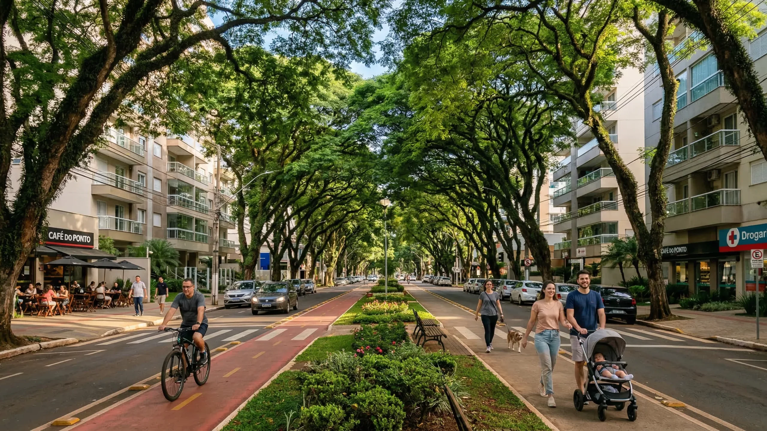 Essa cidade do interior entrega qualidade de vida que capitais ainda perseguem, com ruas largas e 98,6% arborizadas