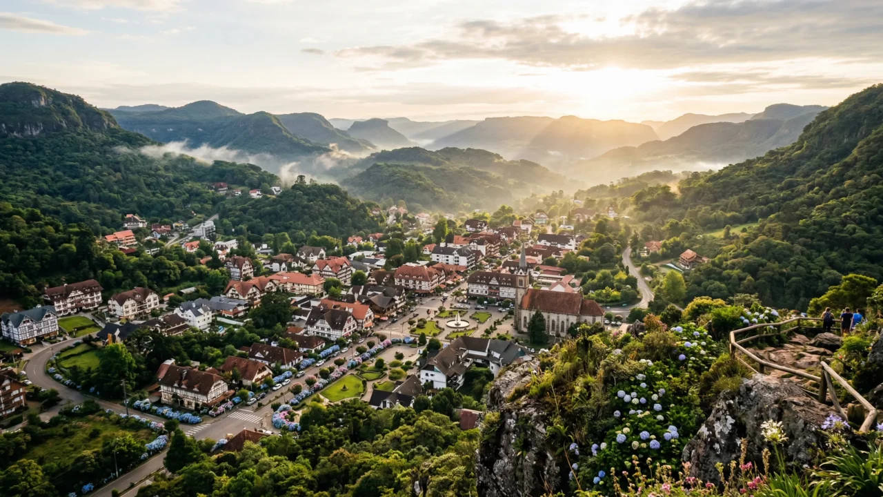 A “Pequena Europa Brasileira” está a 830 metros de altitude com clima europeu, qualidade de vida invejável e um chocolate premiado internacionalmente