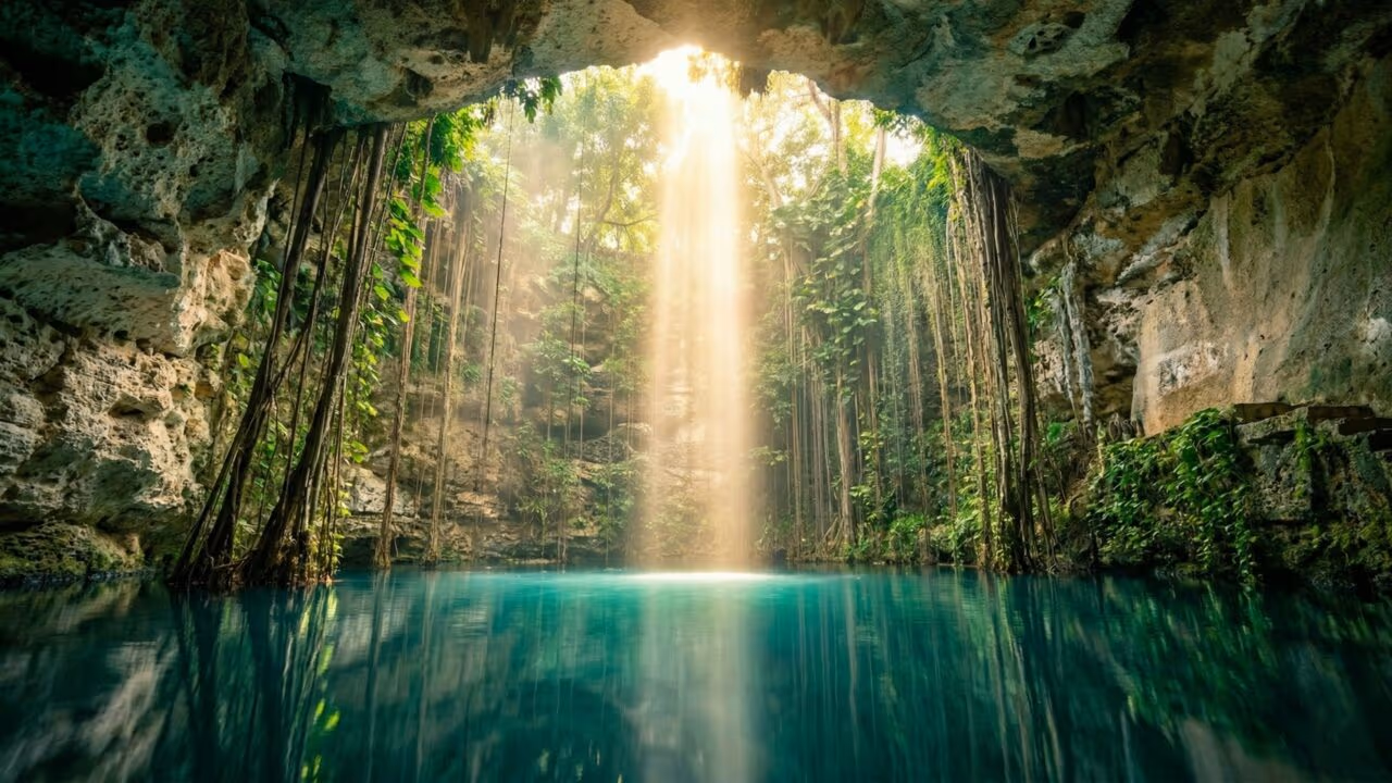 O asteroide de 10 km que matou os dinossauros há 66 milhões de anos criou as piscinas de água turquesa mais cristalinas do planeta