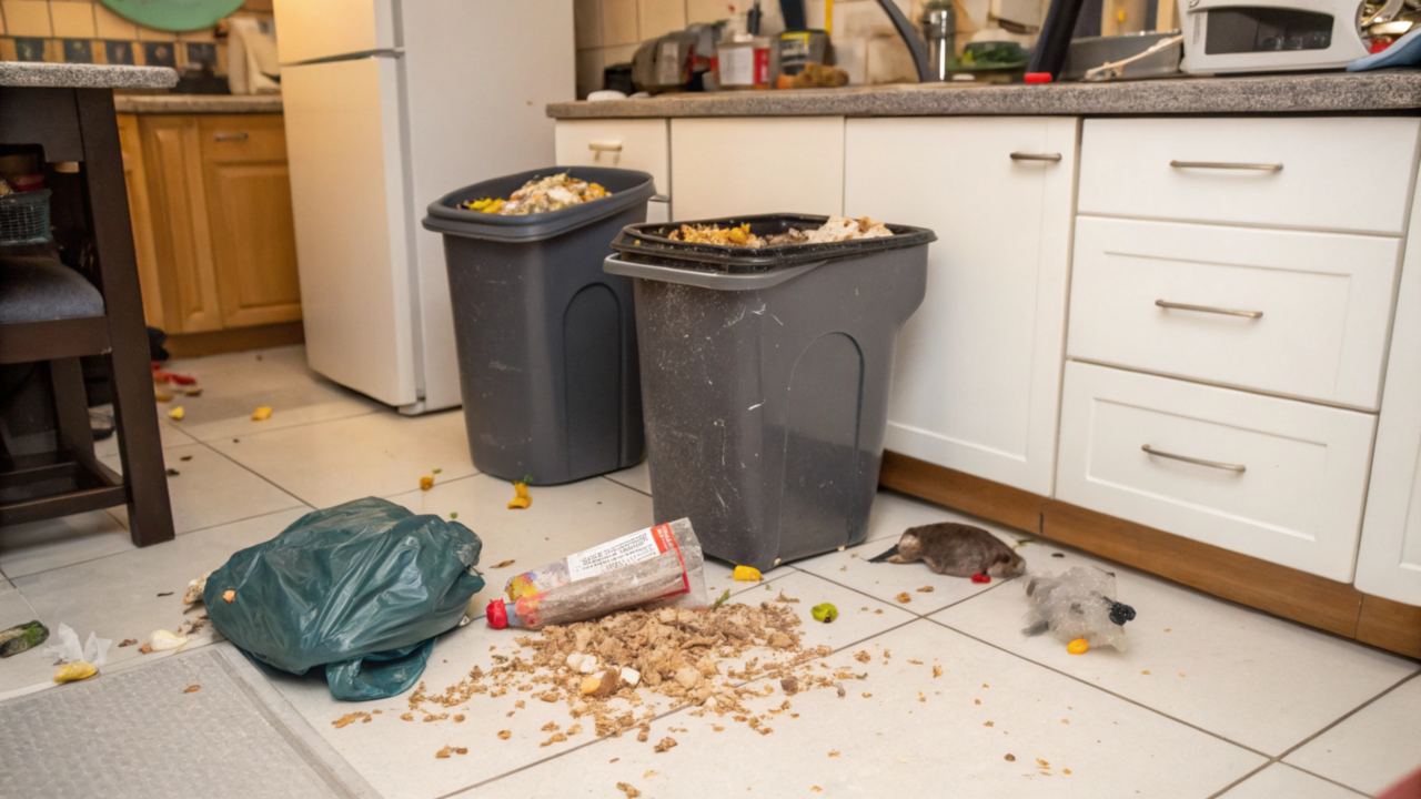 O erro comum na limpeza da casa que pode atrair ratos durante a noite