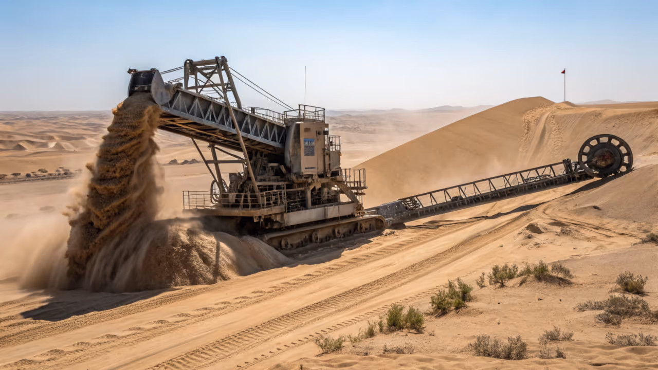 Como um país suga milhões de toneladas de areia do deserto para criar mais de 200km de praias