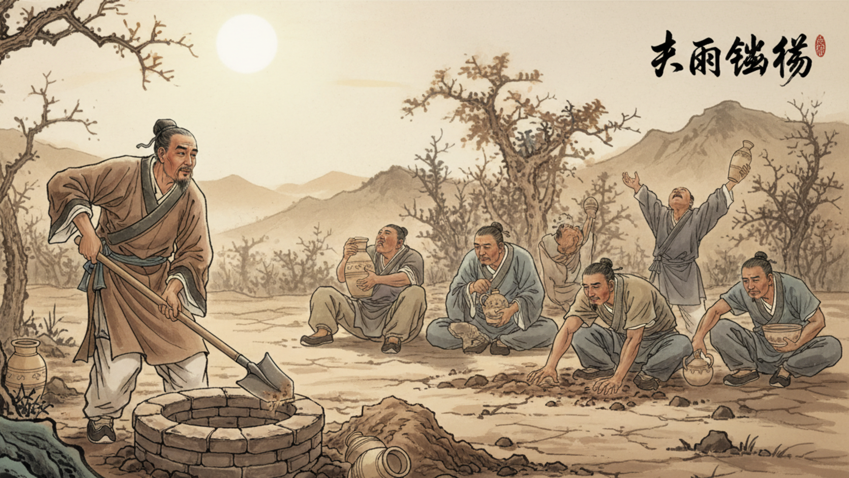 Provérbio chinês: “Cavar o poço antes de ter sede.”