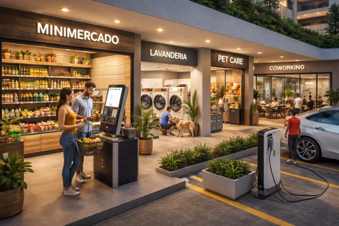 O comércio está entrando nos condomínios e mudando a vida urbana
