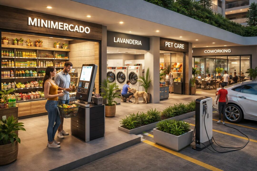 O comércio está entrando nos condomínios e mudando a vida urbana