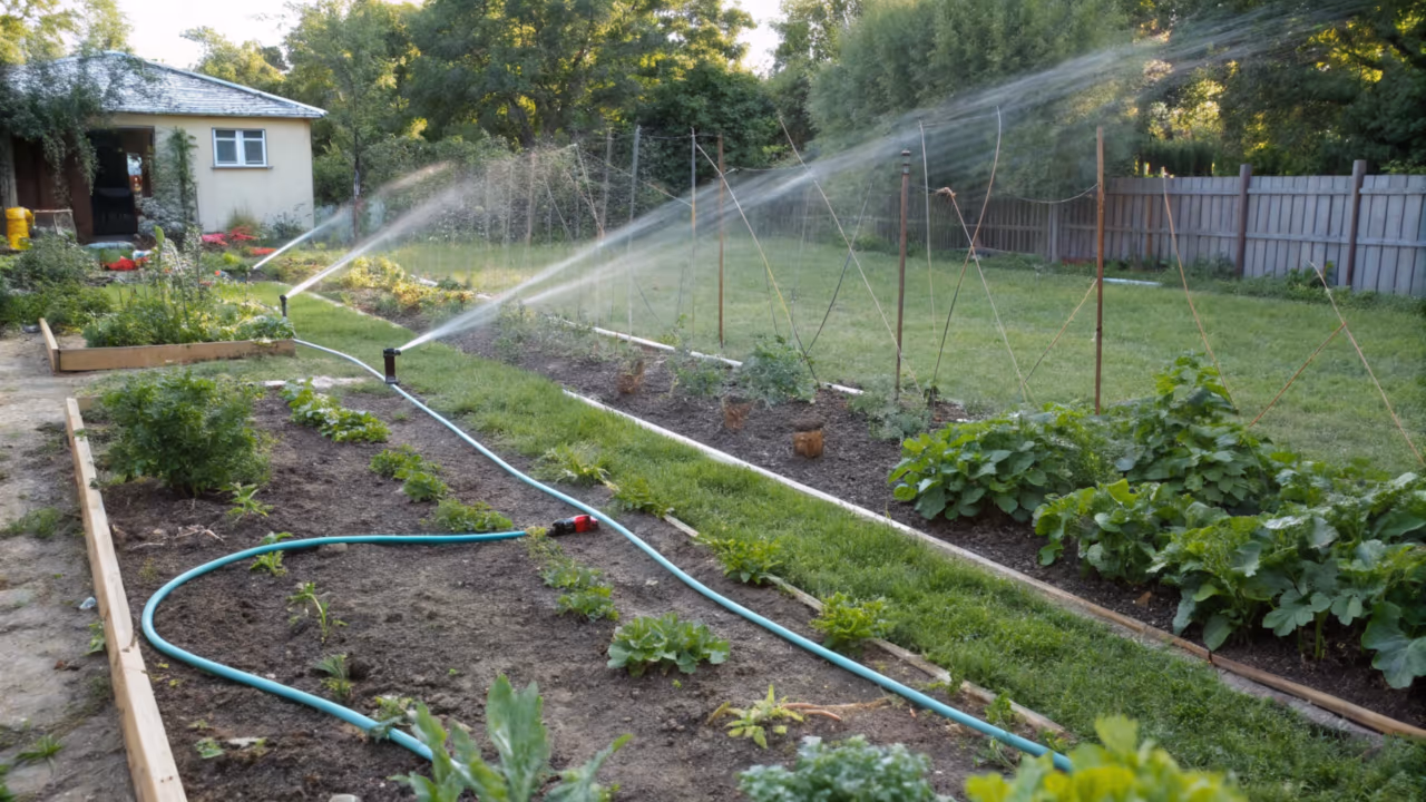 Sistema simples de irrigação mantém sua horta saudável e reduz esforço no dia a dia