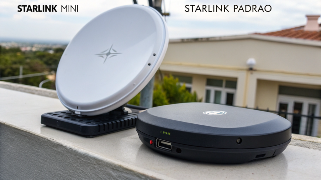 Starlink Mini ou Starlink Padrão, qual é a melhor para você?