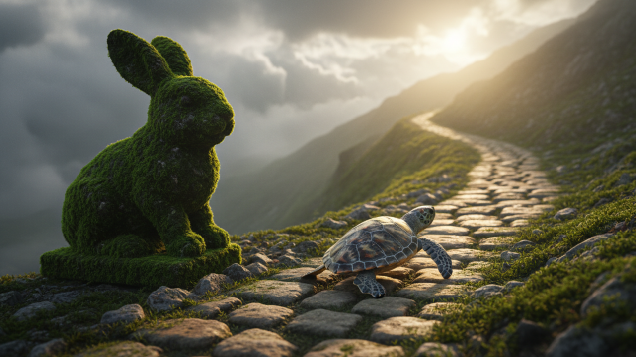 Provérbio chinês: "Não tenha medo de crescer lentamente, tenha medo apenas de ficar parado."