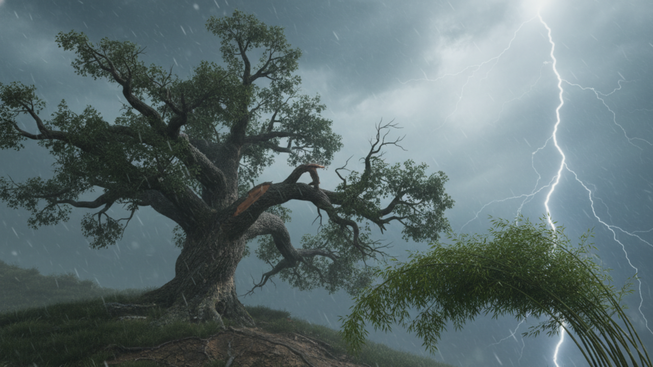 Provérbio chinês: “O bambu que se curva é mais forte que o carvalho que resiste”