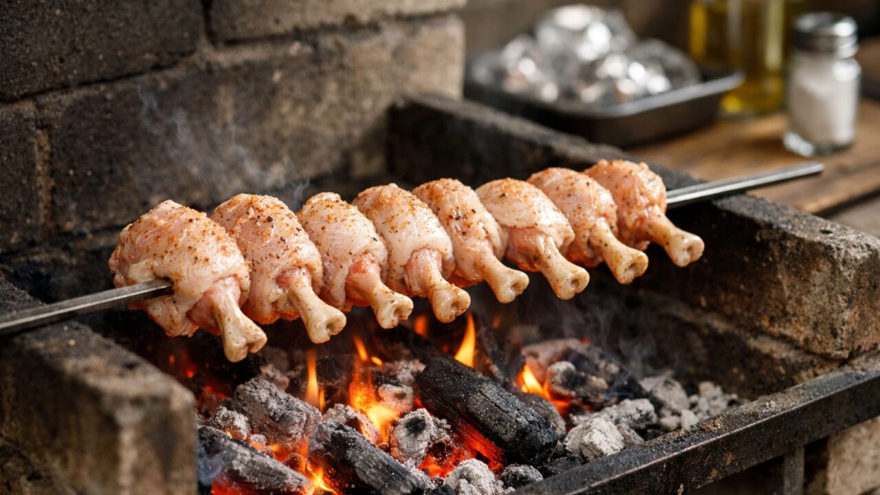 Como fazer frango assado de churrascaria e deixar a carne suculenta e dourada igual de restaurante