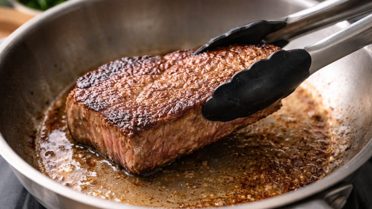 Não é óleo, nem manteiga: o truque para fritar carne sem grudar e sem fumaça na cozinha