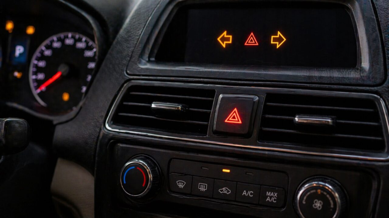 Motoristas que ligam o pisca alerta na garagem para descer do carro podem estar cometendo uma infração