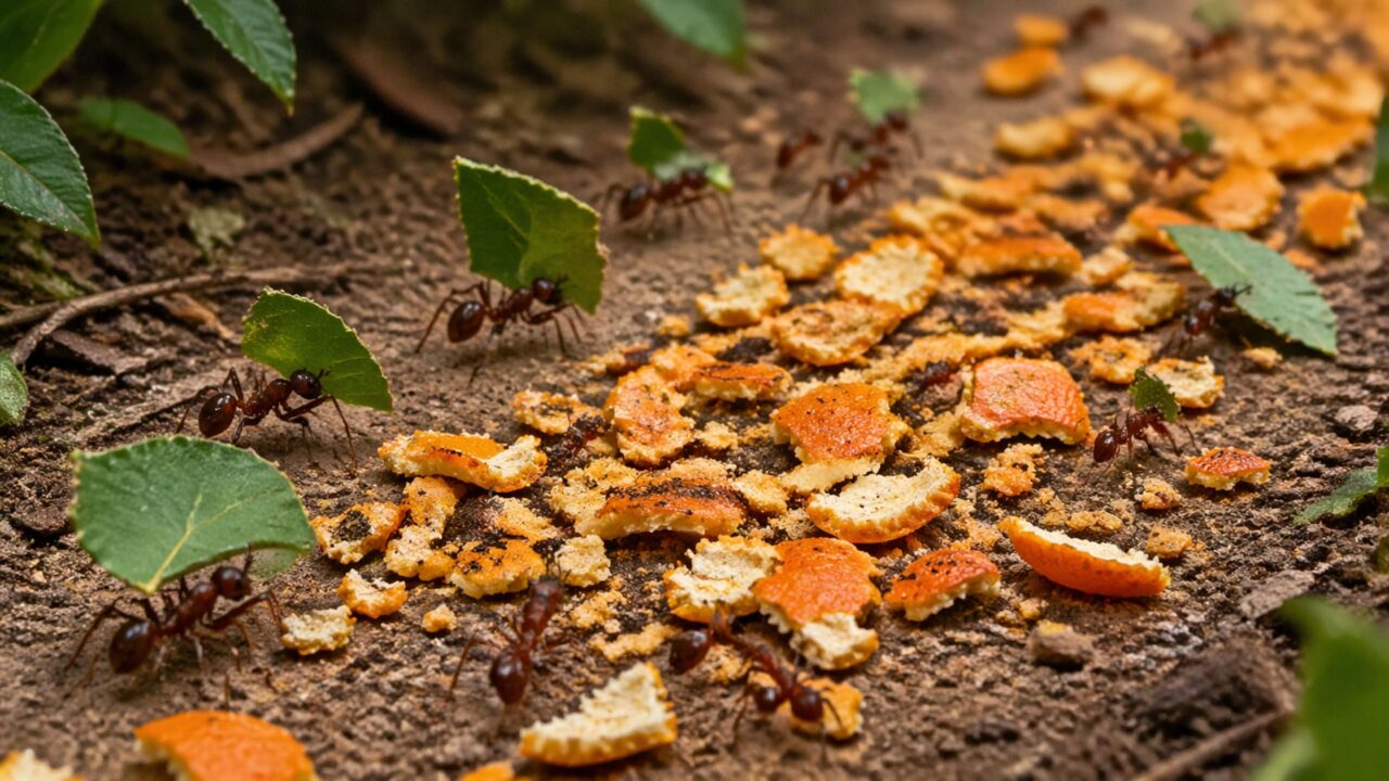 Como acabar com formigas cortadeiras usando casca de laranja de um jeito que muita gente no campo conhece